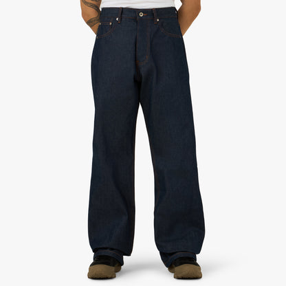 PlazaWorks Modern Wide 5 Pocket Jean / Indigo Raw Selvedge