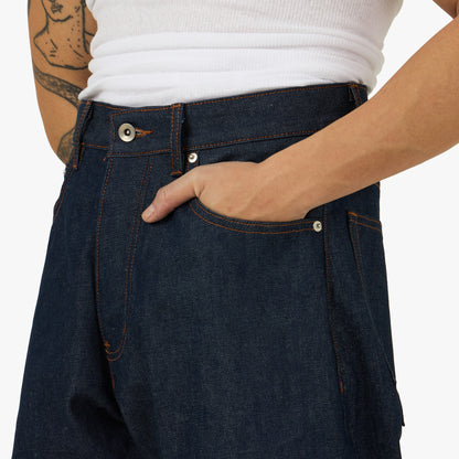 PlazaWorks Modern Wide 5 Pocket Jean / Indigo Raw Selvedge