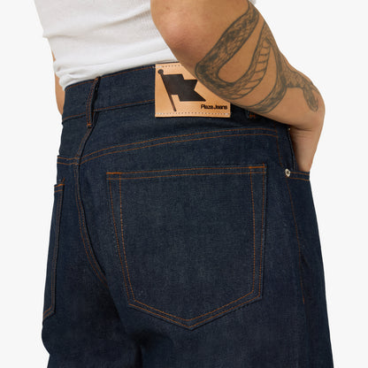 PlazaWorks Modern Wide 5 Pocket Jean / Indigo Raw Selvedge