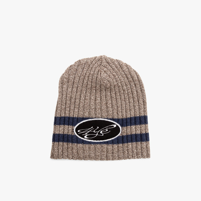 4YE Signature Patch Beanie / Grey / Navy 1