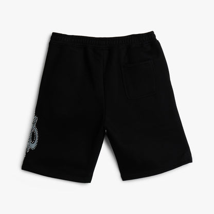 4YE Signature Rhinestone Short / Black