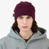 4YE Signature Ribbed Beanie Plum / Red 1