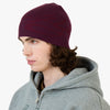 4YE Signature Ribbed Beanie Plum / Red 2