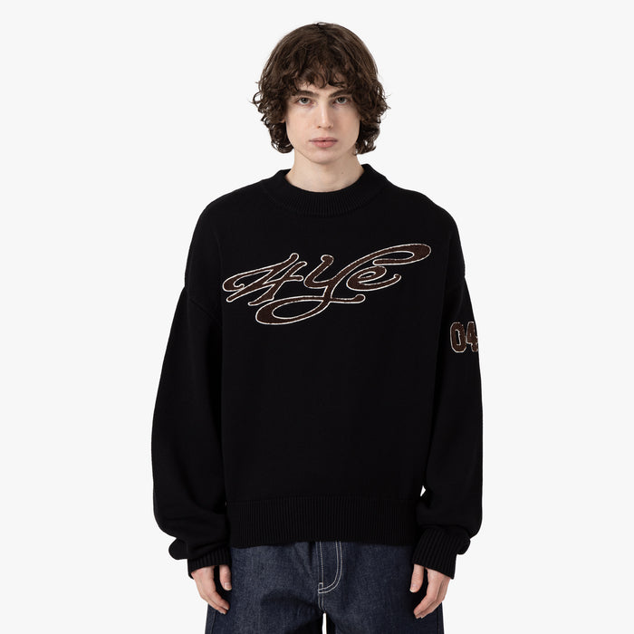 4YE Chenille Knit Sweater / Black 1