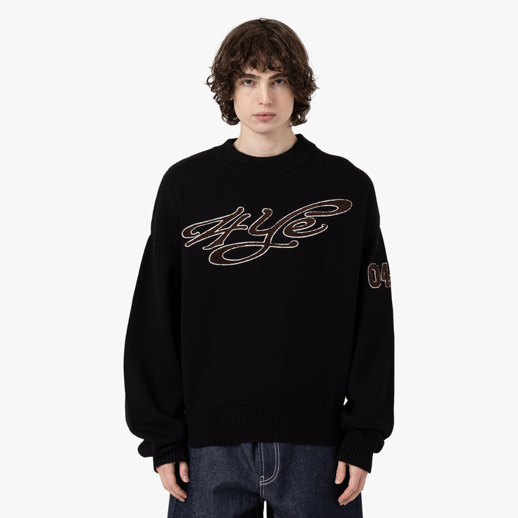 4YE Chenille Knit Sweater / Black 1