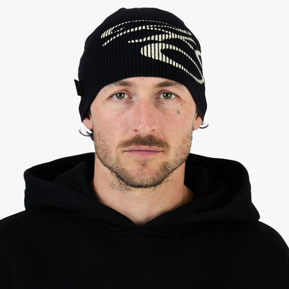 4YE Bonnet Skully Noir / Blanc cassé