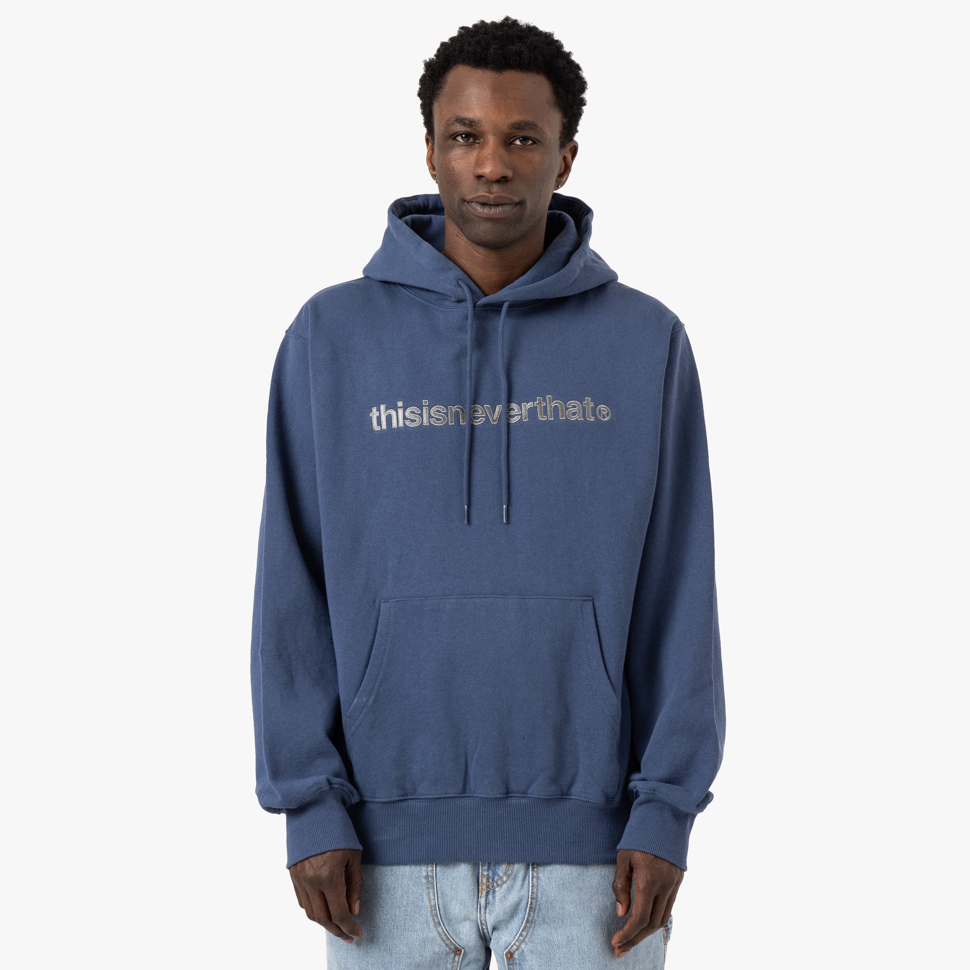 thisisneverthat T-Logo Hoodie / Deep Water 1