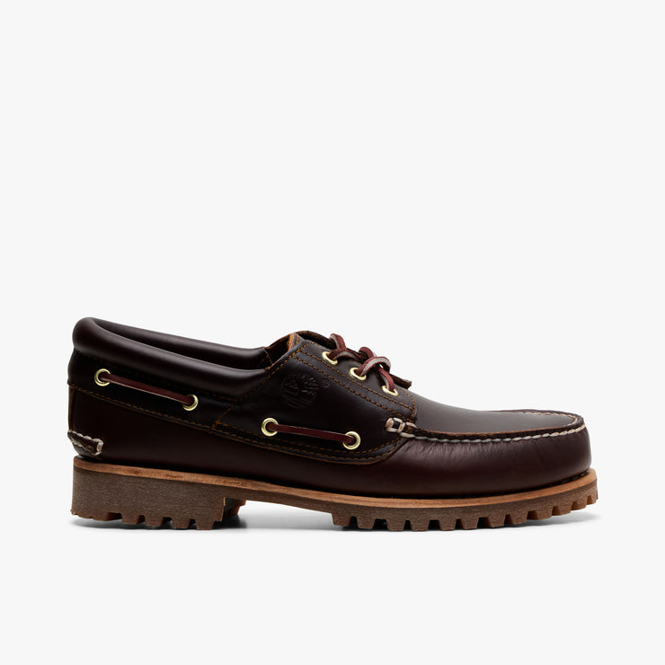 Timberland 3-Eye Boat Shoe Brown Leather   1