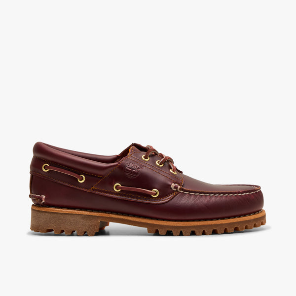 Timberland Authentic 3-Eye Boat Shoe / Burgundy Full Grain – Livestock