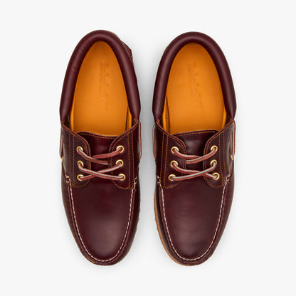 Timberland Authentic 3-Eye Chaussure de bateau / Bourgogne Plein Grain
