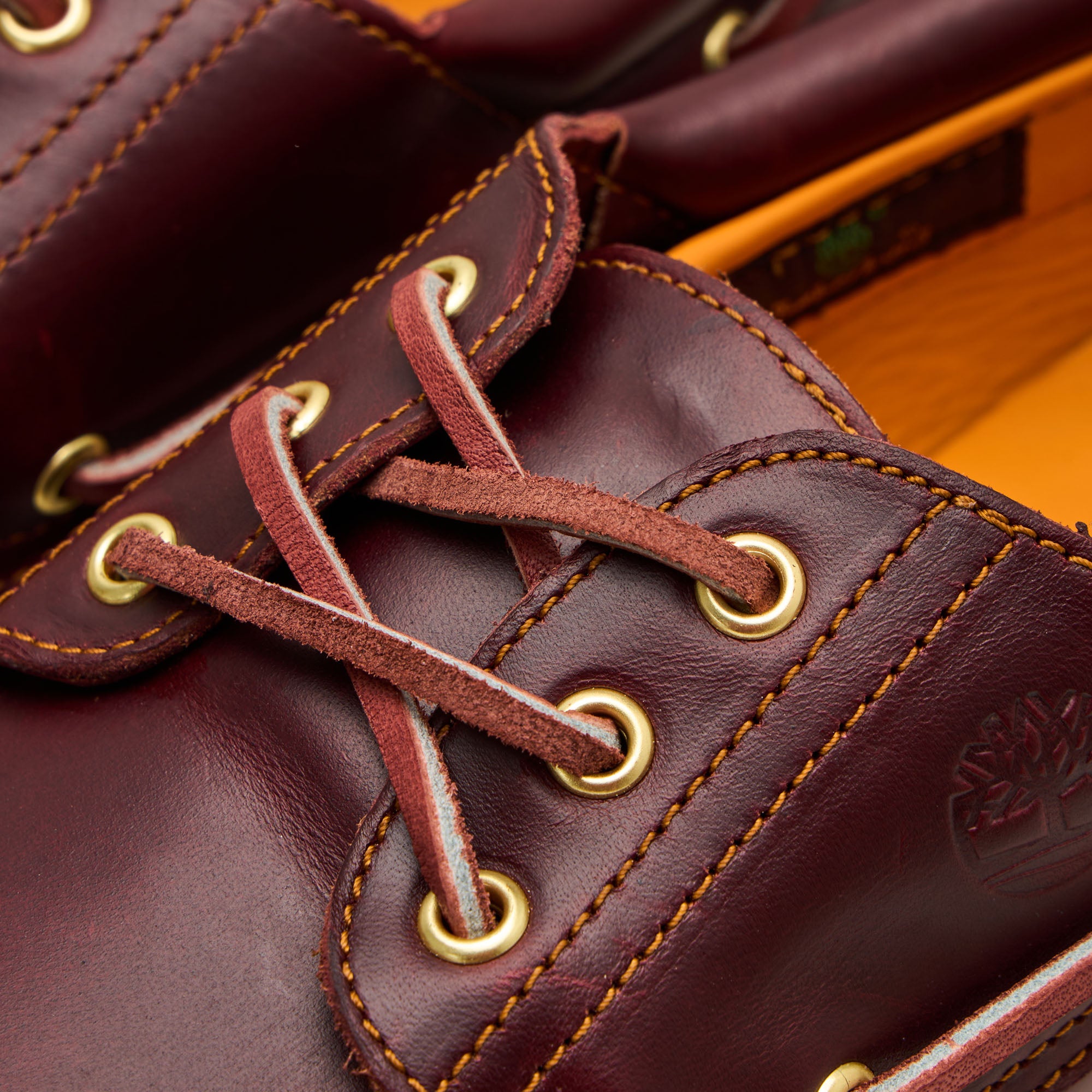 Timberland Authentic 3-Eye Boat Shoe / Burgundy Full Grain – Livestock