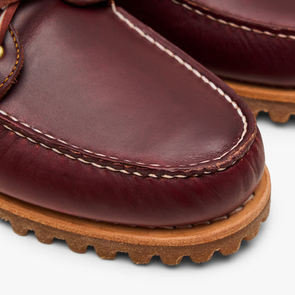 Timberland Authentic 3-Eye Chaussure de bateau / Bourgogne Plein Grain