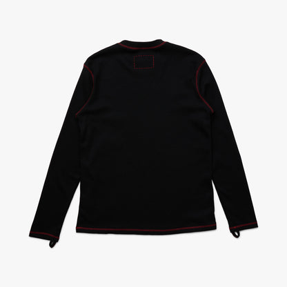 4YE Signature Waffle Top Black / Red