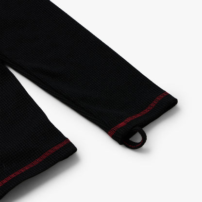 4YE Signature Waffle Top Black / Red
