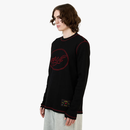 4YE Signature Waffle Top Black / Red