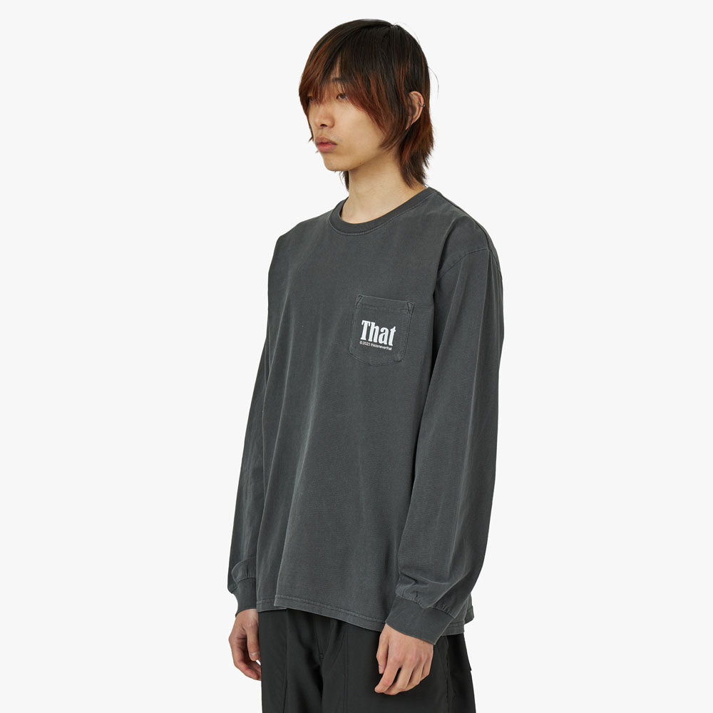 thisisneverthat That Pocket Long Sleeve T-shirt / Charcoal – Livestock