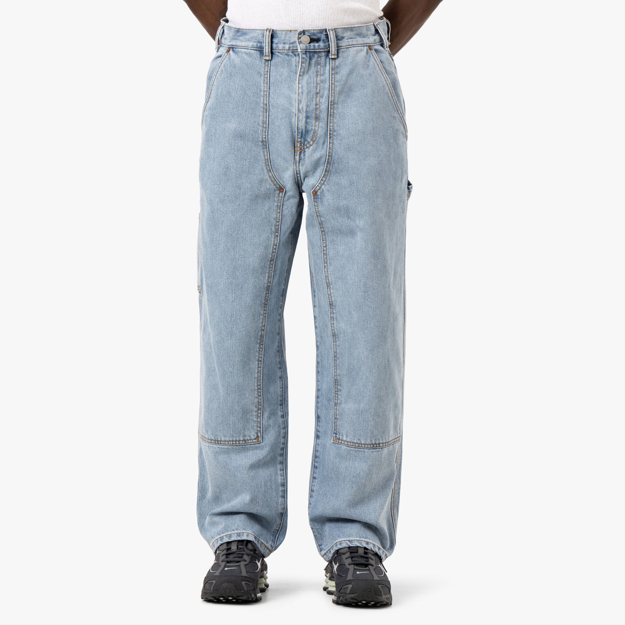 thisisneverthat Pantalon de Charpentier en Denim / Bleu Lavé 1