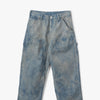 thisisneverthat Bleached Double Knee Pant / Blue 8