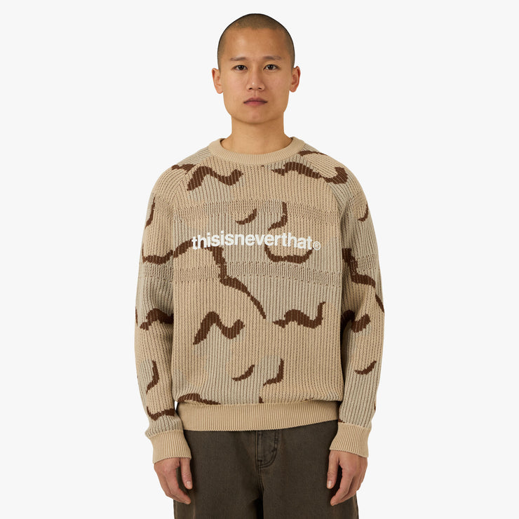 thisisneverthat T-Logo Knit Sweater Camo 1
