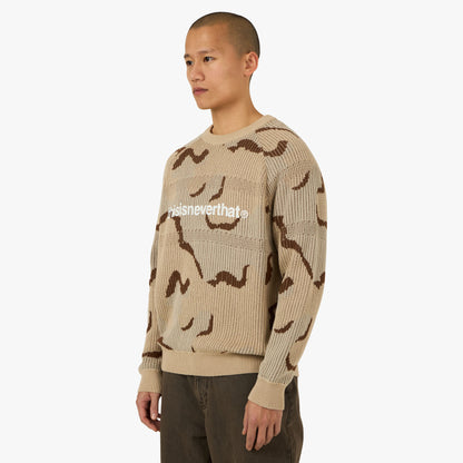 thisisneverthat T-Logo Knit Sweater Camo