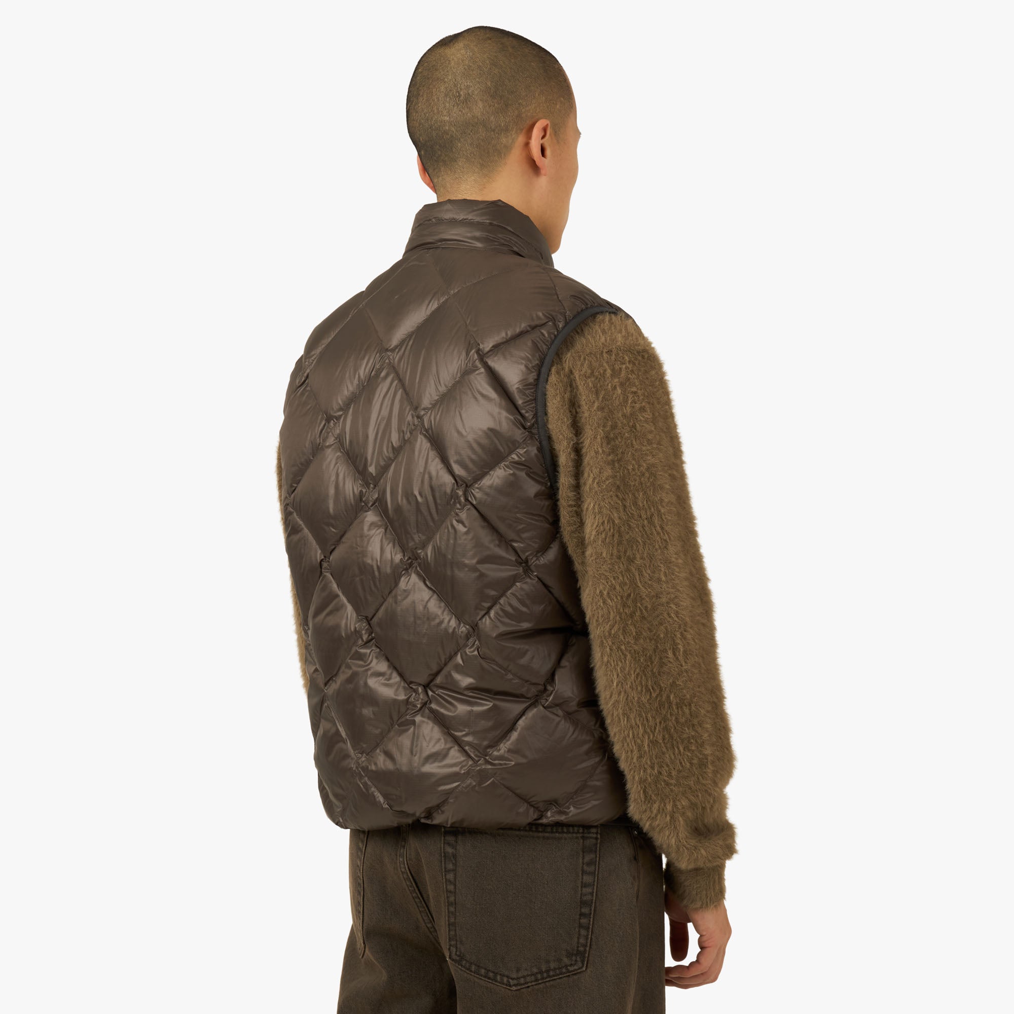 thisisneverthat PERTEX® T Down Vest T L thisisneverthat PERTEX Light Down Vest Brown – Livestock