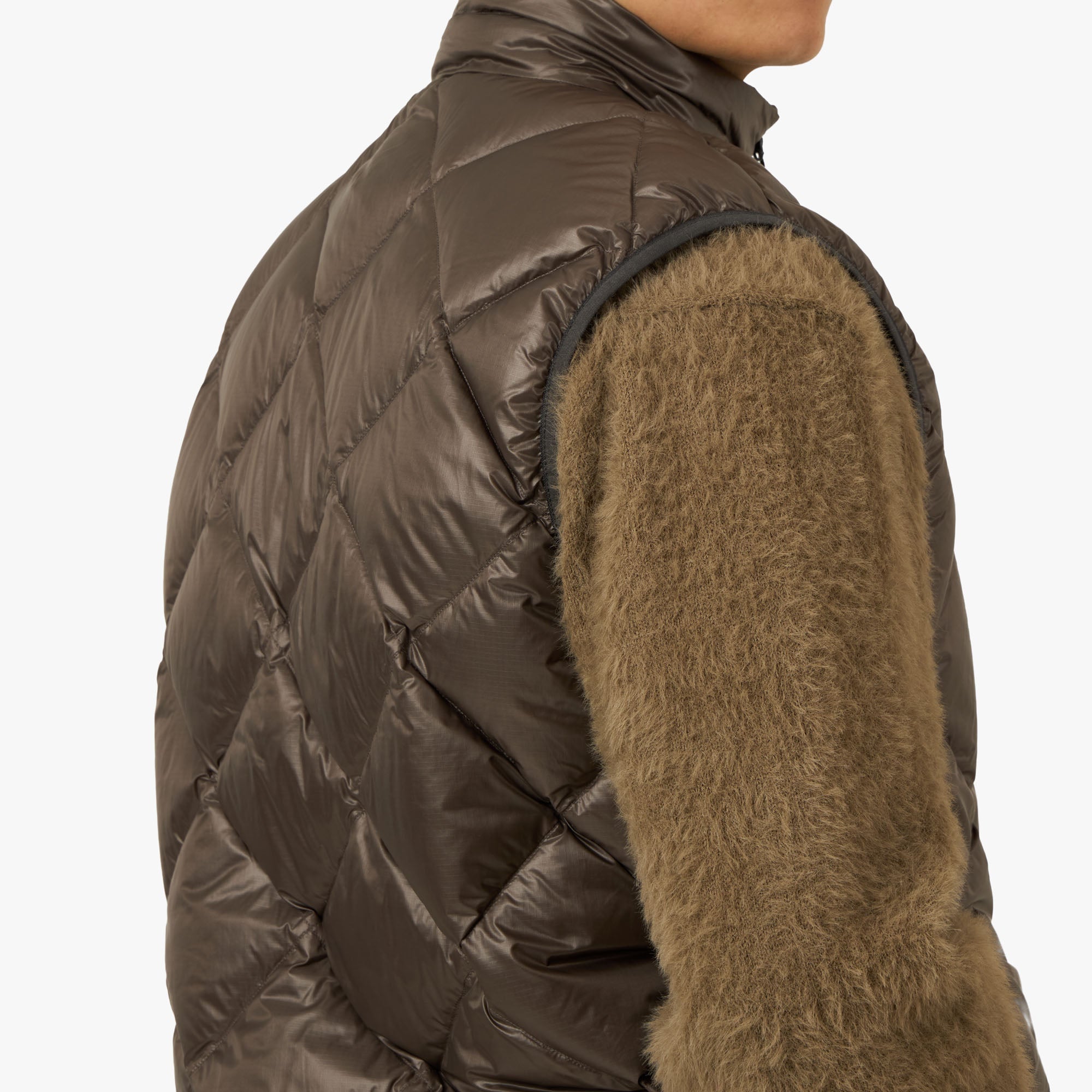 thisisneverthat PERTEX Light Down Vest Brown – Livestock