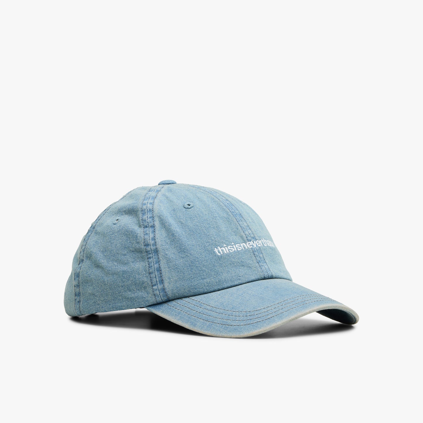 thisisneverthat Casquette en jean T-Logo / Bleu délavé