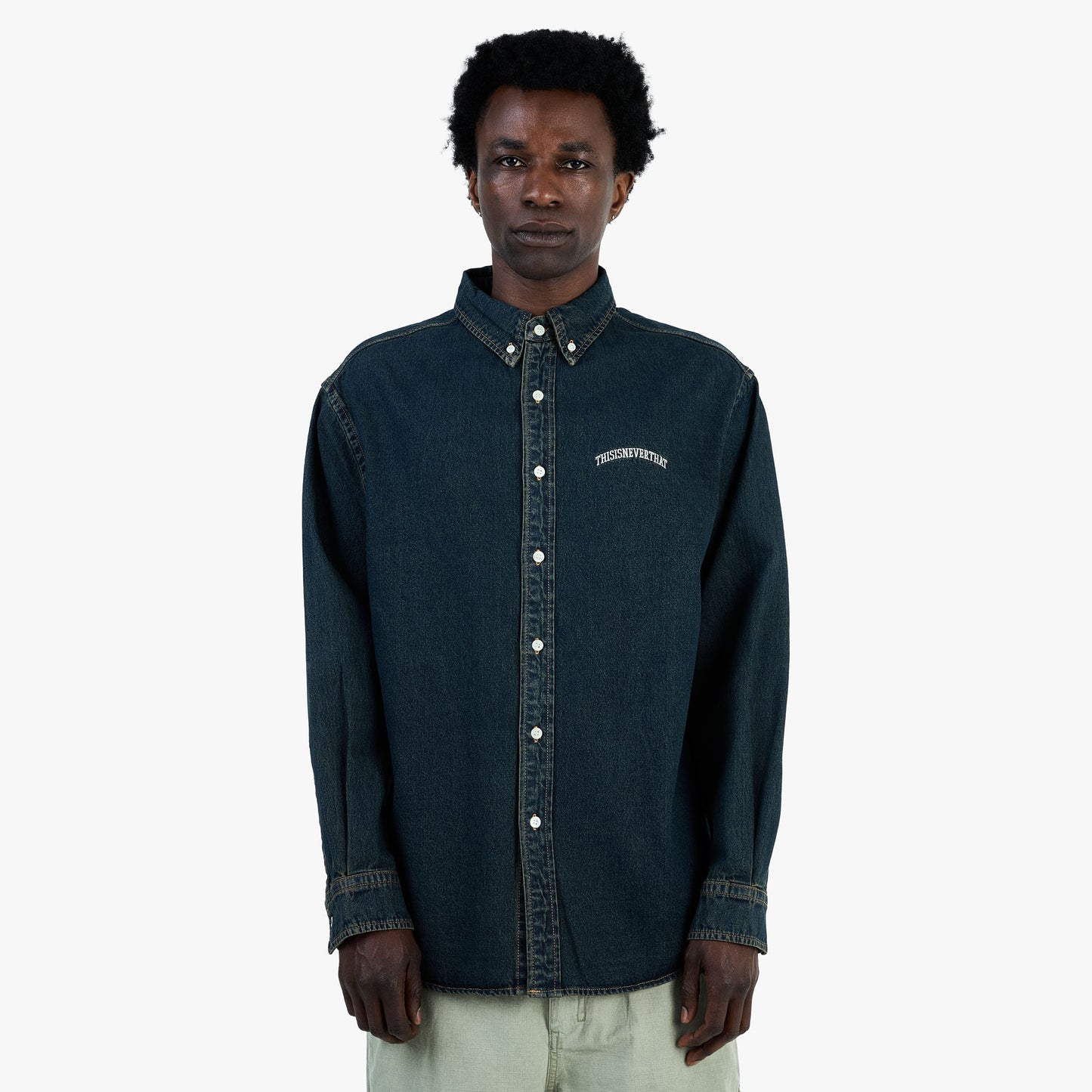 Chemise en Jean Lavé thisisneverthat Boue Poussiéreuse