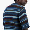 Polo en maille rayé à manches courtes thisisneverthat / Bleu marine foncé 5