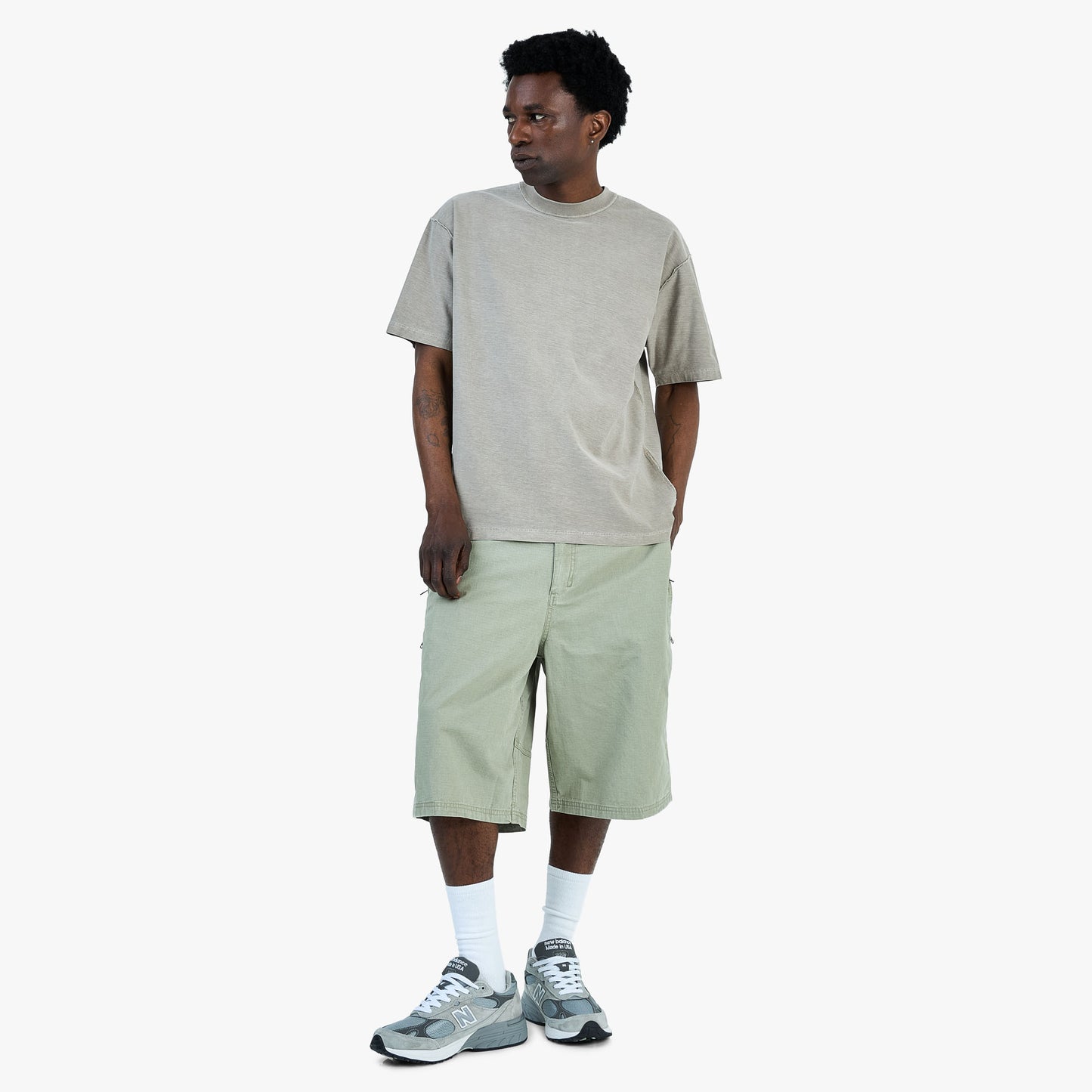 thisisneverthat Overdyed Reverse T-Shirt / Desert Grey