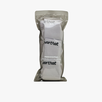 thisisneverthat SP-Logo Socks 3Pack / White