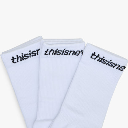 thisisneverthat SP-Logo Socks 3Pack / White