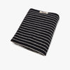 Tekla Bath Towel / Black Stripes 1