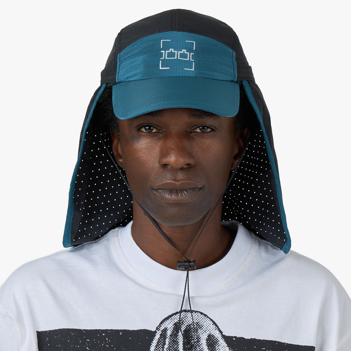 The Trilogy Tapes TTT Neck Cape Trail Cap Blue / Black 1