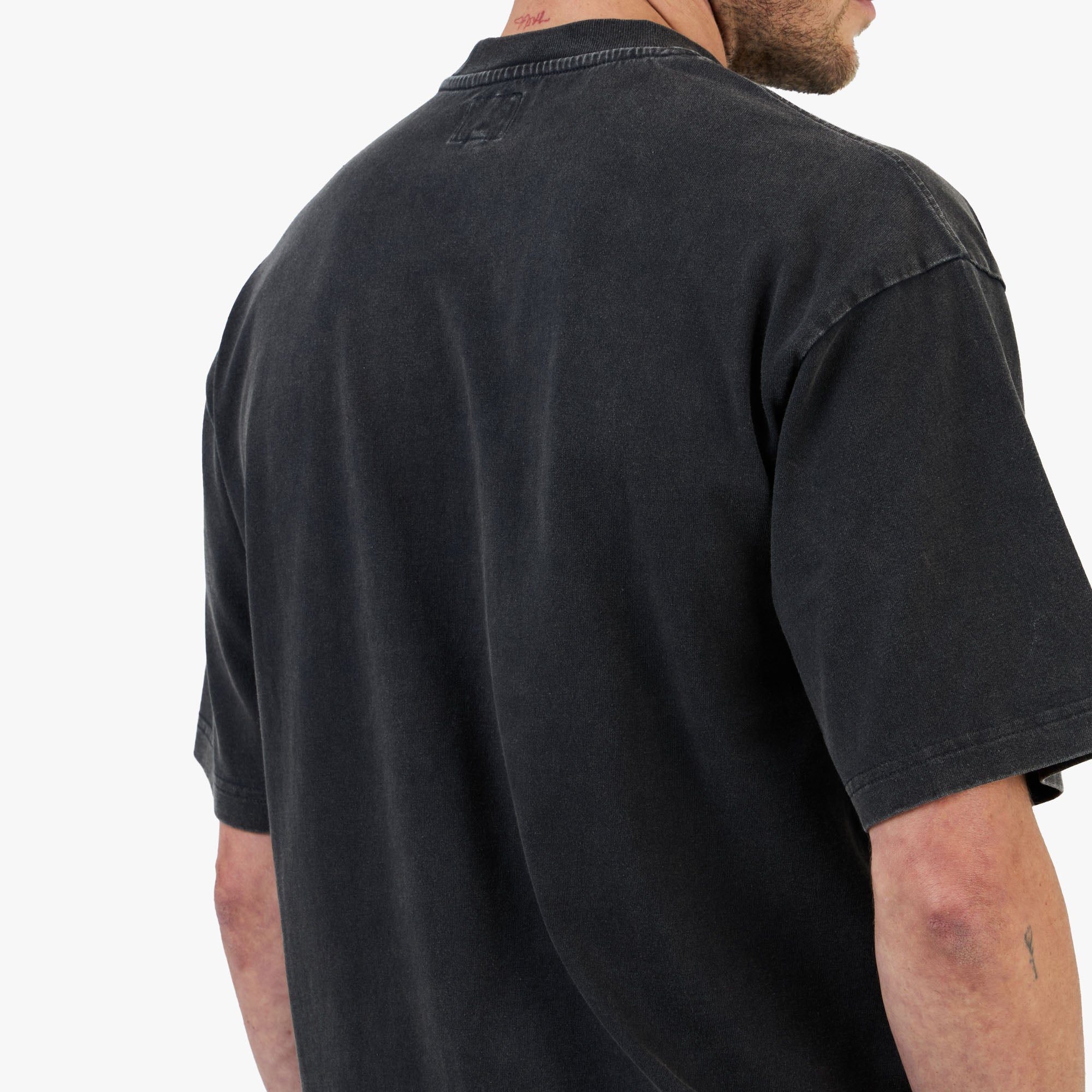 The Trilogy Tapes Block T-Shirt / Black Acid Wash | Livestock