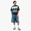 The Trilogy Tapes Block T-Shirt / Black Acid Wash 6