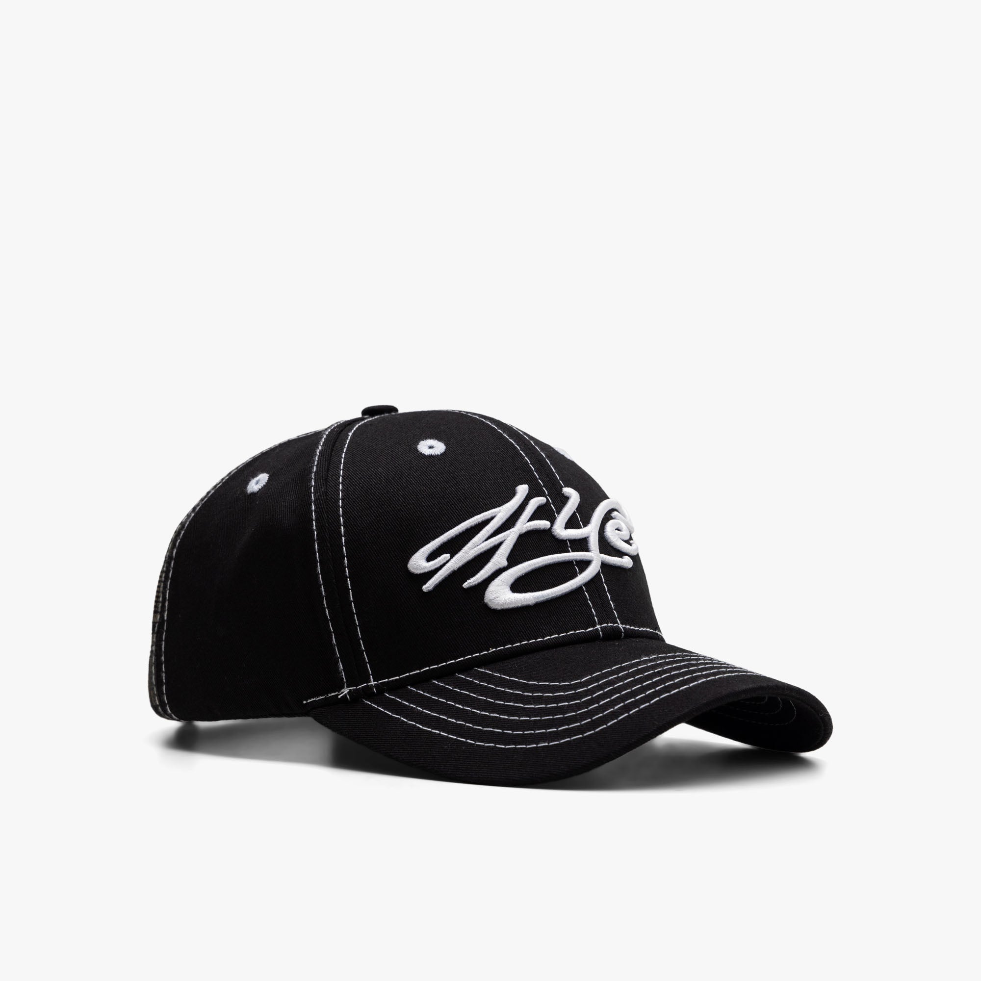 4YE Signature Casquette en sergé Noir/ Blanc 1