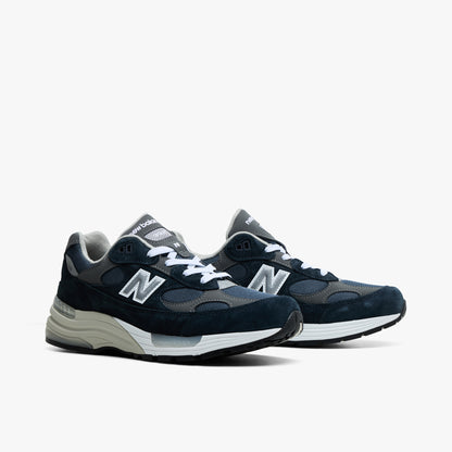 New Balance Fabriqué aux États-Unis 992 Marine / Blanc