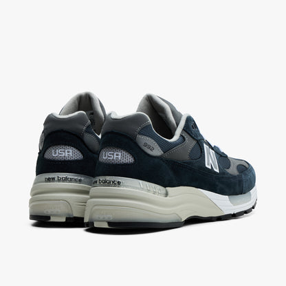 New Balance Fabriqué aux États-Unis 992 Marine / Blanc