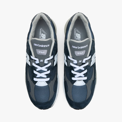 New Balance Fabriqué aux États-Unis 992 Marine / Blanc