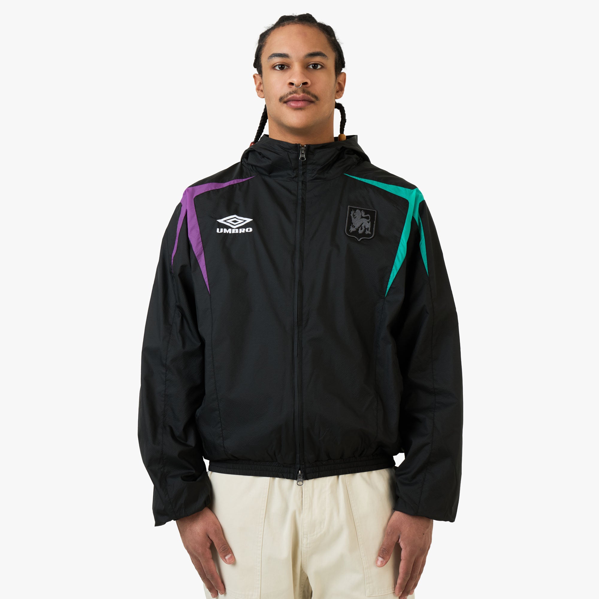 【umbro×fekete】gathered hoodie vest Umbro Jester Masked Track Jacket / Black – Livestock
