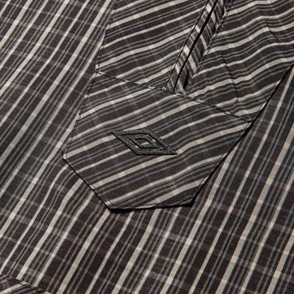 Coupe-vent à carreaux Umbro avec cagoule Beige / Marron foncé