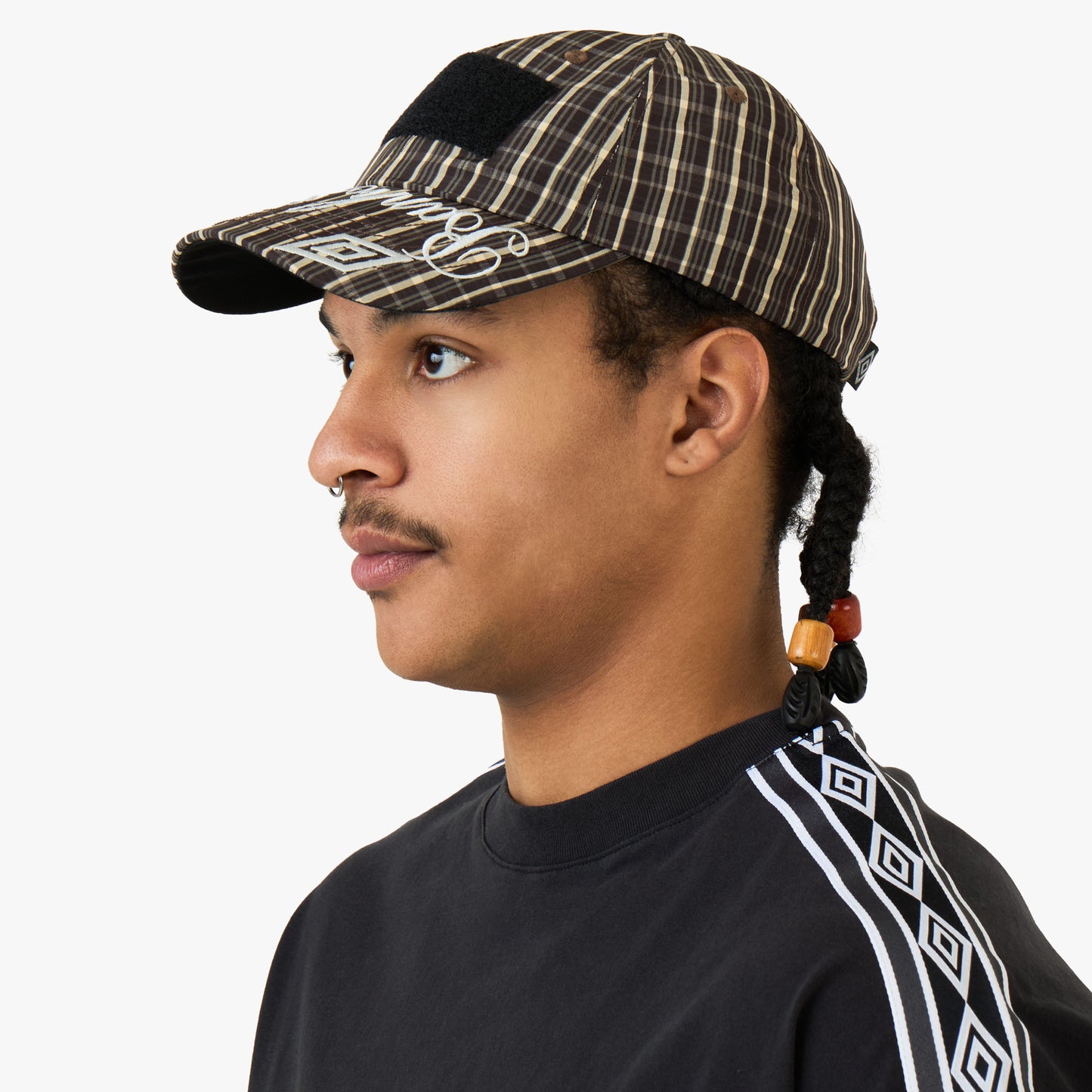 Casquette Umbro Check Hazard Beige / Marron foncé