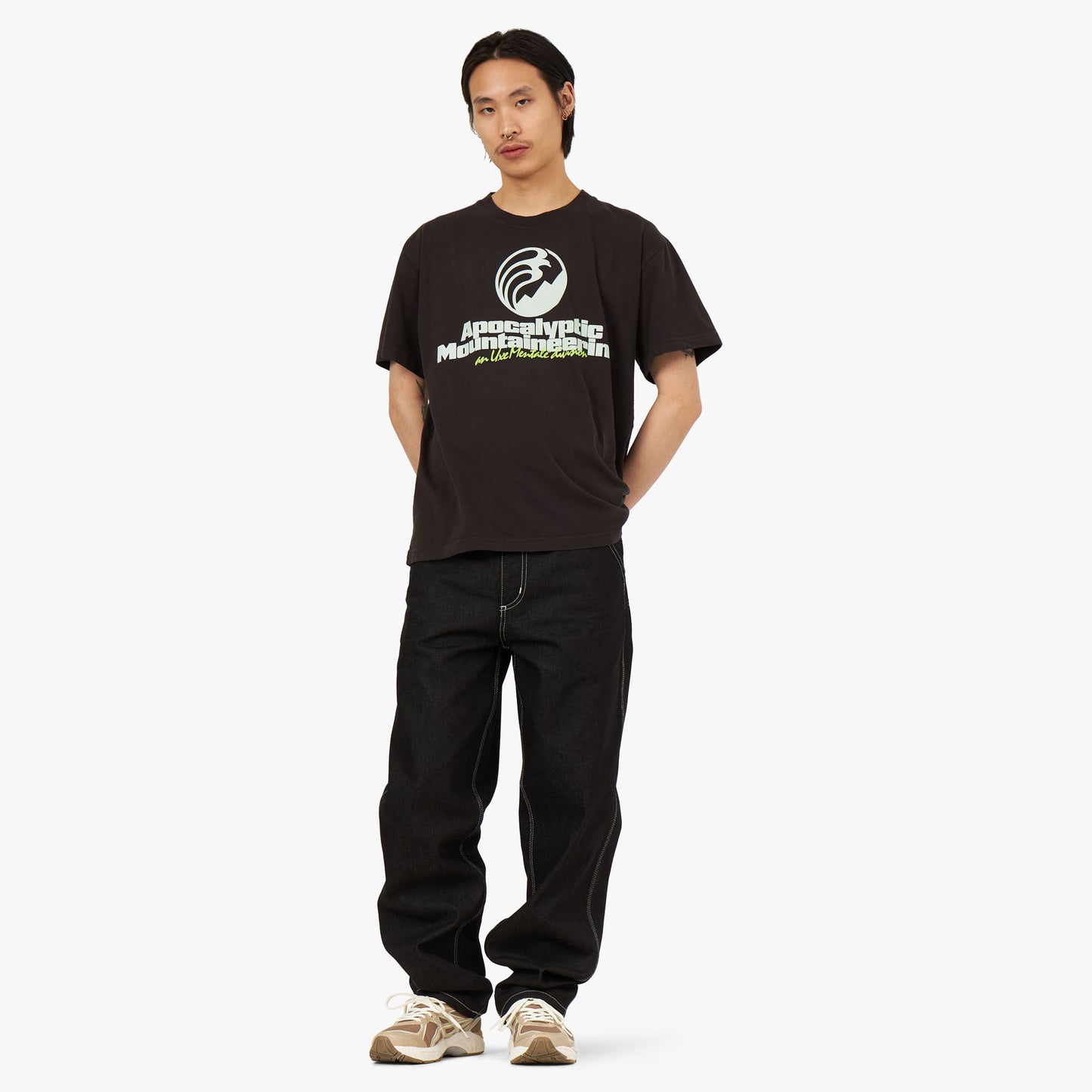 UXE Mentale Apocalyptic Mountaineering T-shirt / Noir