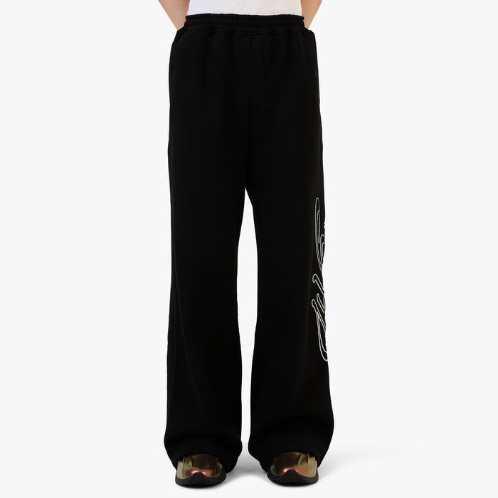4YE Signature Zip Wide Pant Black/White 1