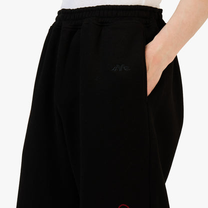 4YE Signature Zip Wide Pant Black / Red