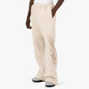 4YE Signature Pantalon à jambes larges Os / Brun 2