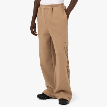 4YE Signature Pantalon à jambes larges Cacahuète / Brun