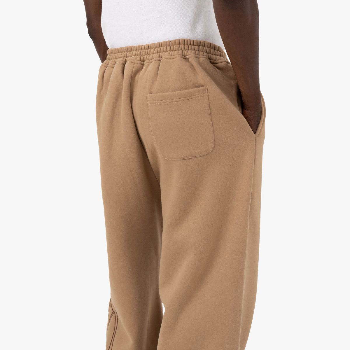 4YE Signature Pantalon à jambes larges Cacahuète / Brun