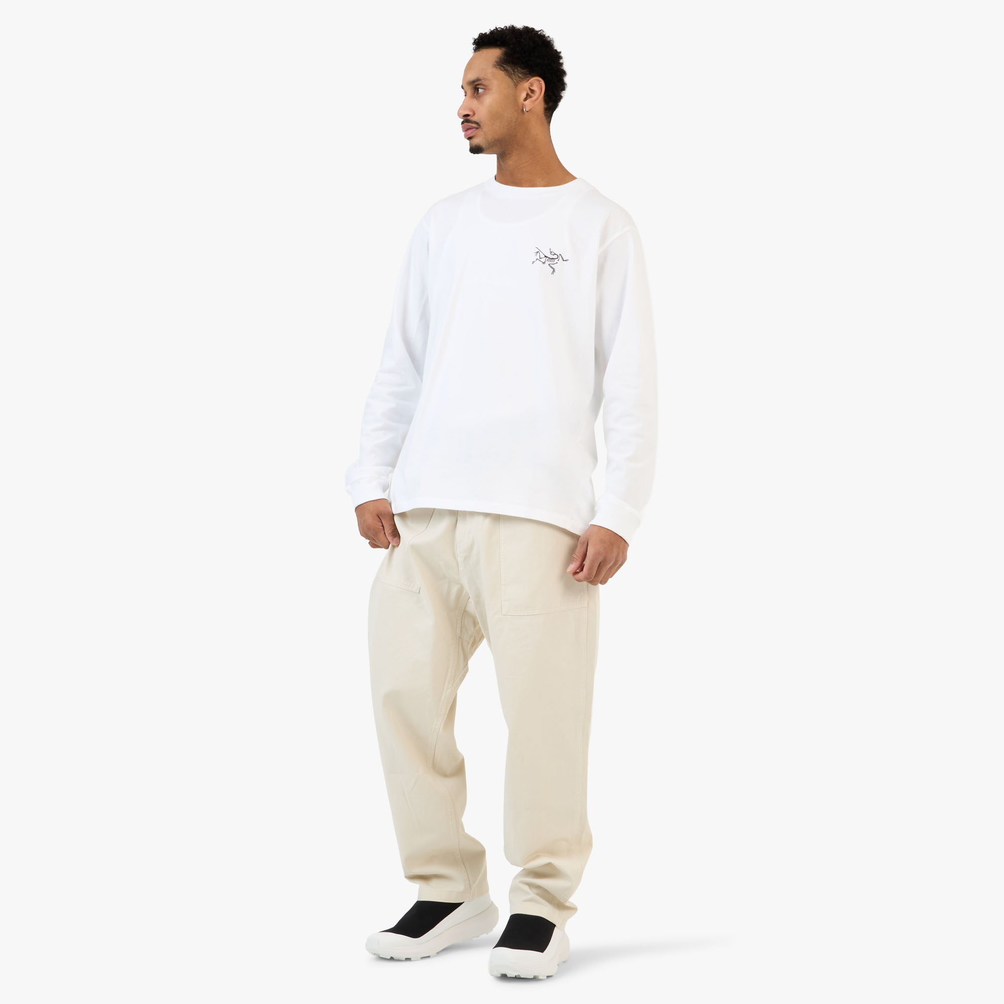 Arc'teryx Kragg Cotton LS White Light/Black – Livestock